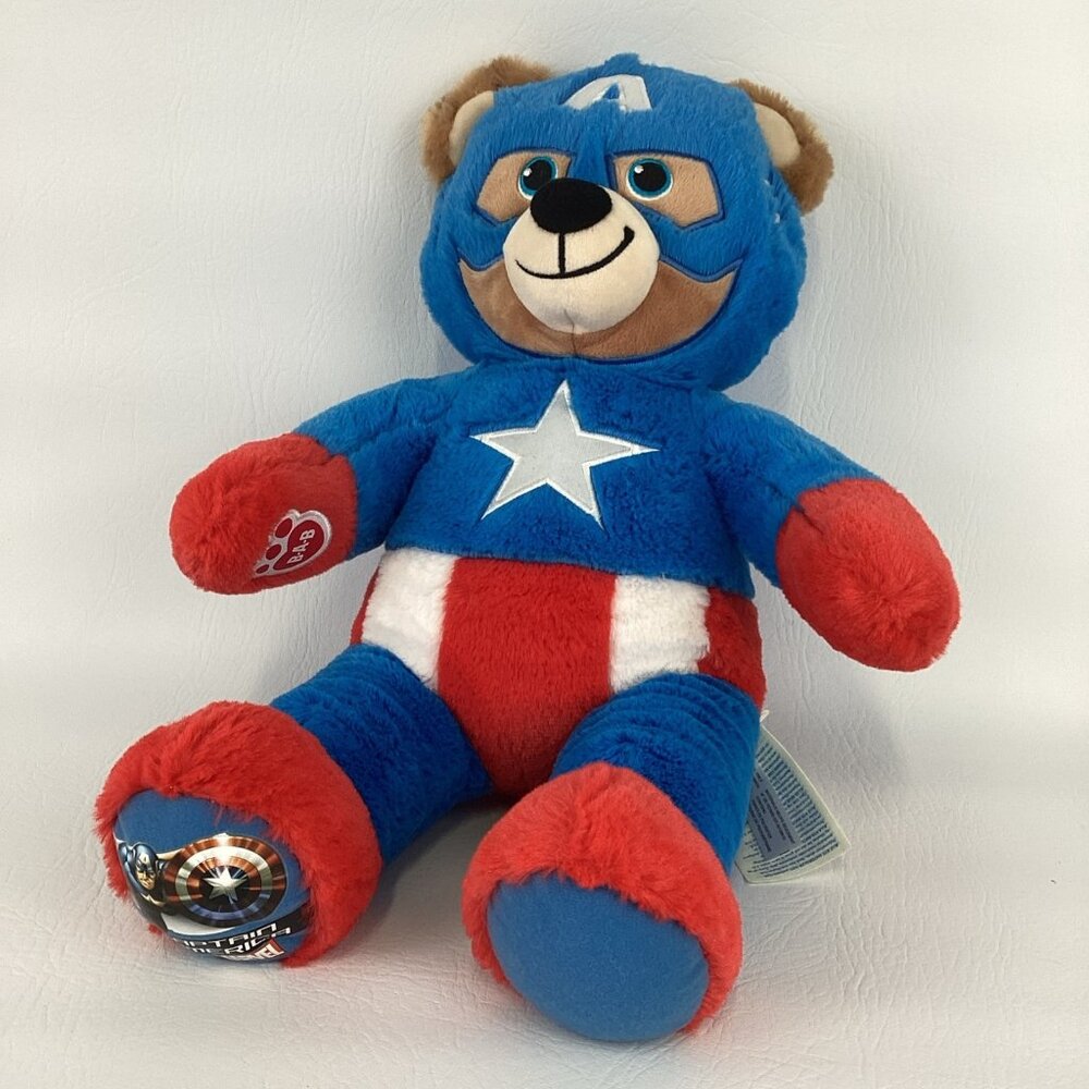 Build A Bear Workshop Marvel Captain America 17" Plush Stuffed Animal Super Hero - Picture 7 of 7